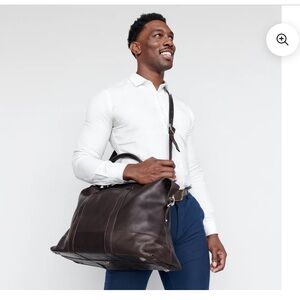 Latico leather carriage bag dark brown